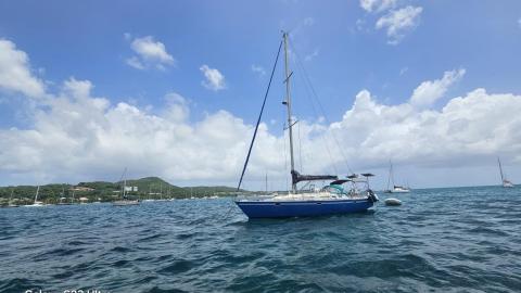 Gibert Marine Gib'Sea 402 :  Au mouillage en Martinique