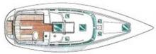 Sun Odyssey 40 DS: Plan de pont