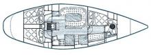 Grand Soleil 46 : Plan d'aménagement