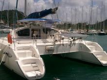 A quai en Martinique - Fountaine Pajot Belize 43, Occasion (2004) - Martinique (Ref 278)