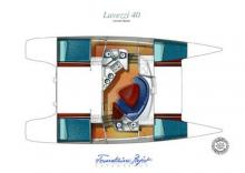 Plan d&#039;aménagement - Fountaine Pajot Lavezzi 40, Occasion (2007) - Martinique (Ref 397)