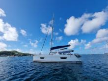 Fountaine Pajot Hélia 44 Quatuor : Au mouillage du Marin en Martinique