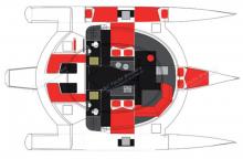 NEEL 45 Evolution : Plan des cabines