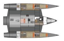 NEEL 47 :  Plan des cabines