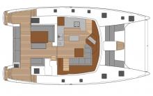 Saba 50 Maestro : Plan carré et cockpit